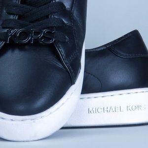 NEW Michael Kors Black Leather Sneakers NWOT